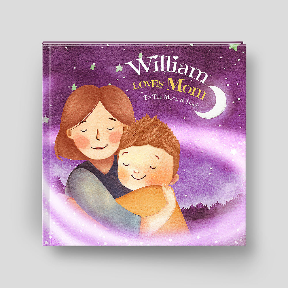 Loves om to the moon and back book cover image