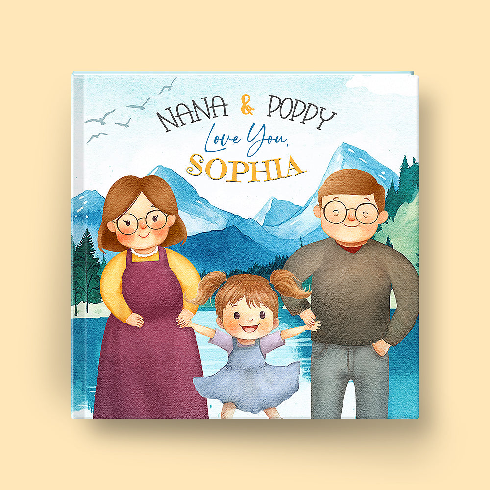 Nany and Poppy love you child book cover