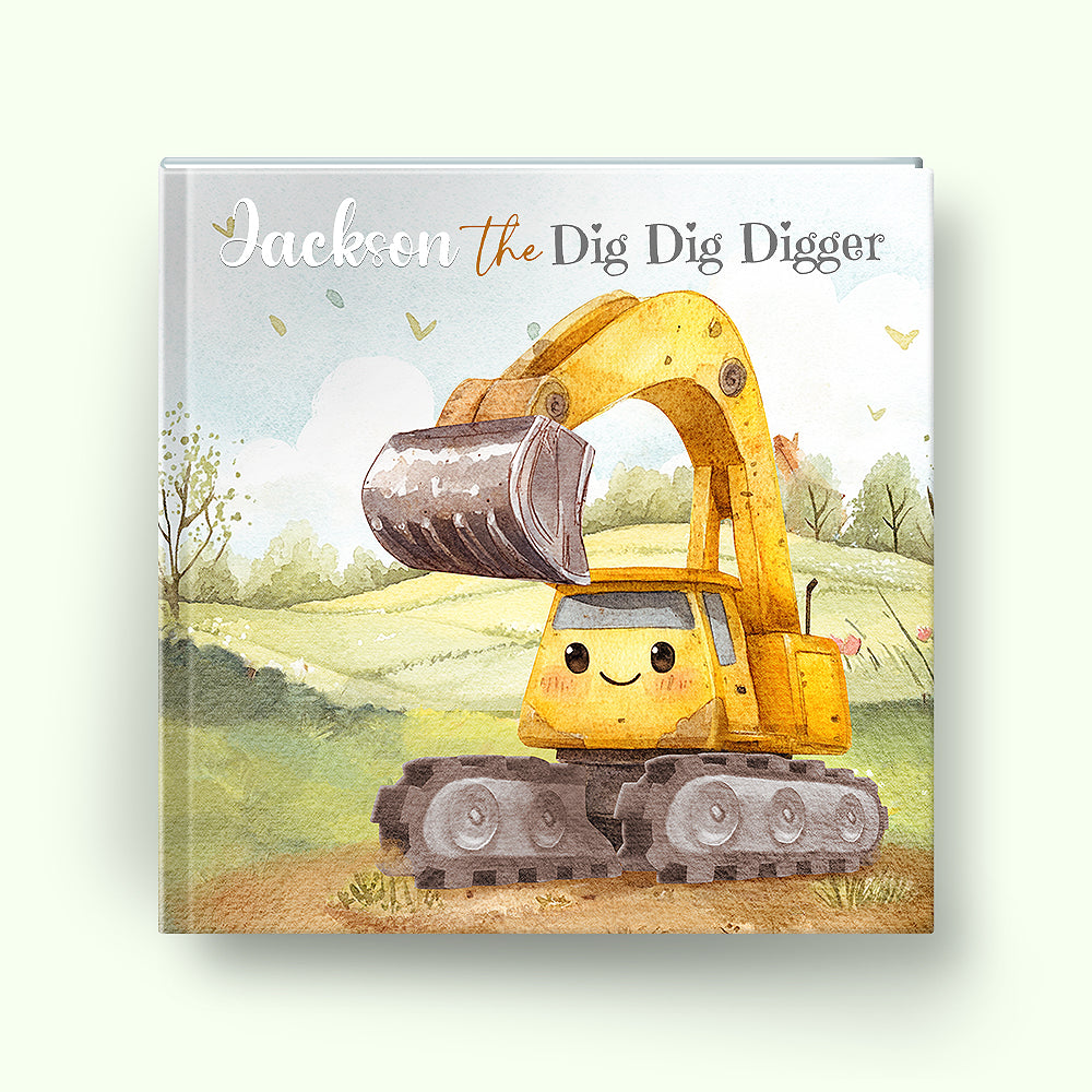 The Dig Dig Digger Personalized Book for Boys Ages 0-7 - Custom ...