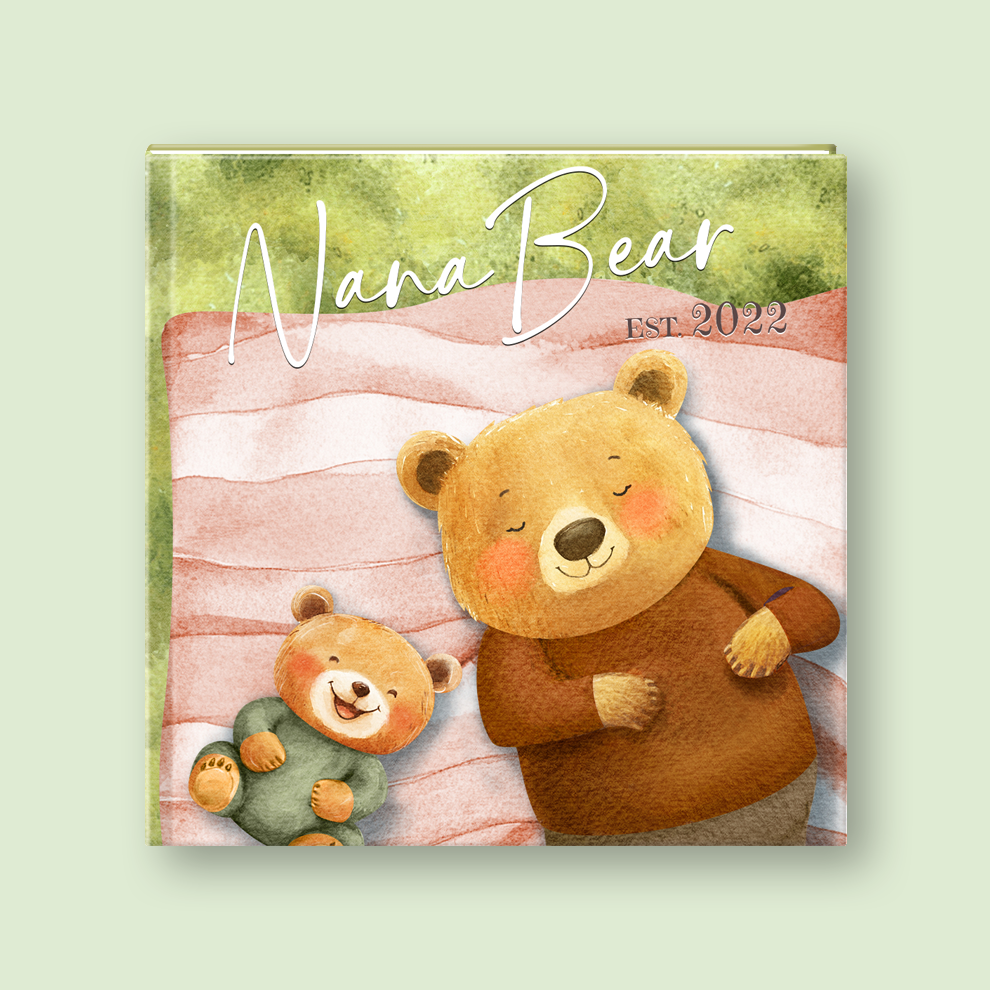 Nana Bear Est YEAR Personalised Story Book